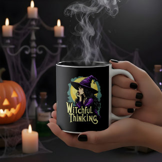 Caneca De Café Em Dois Tons Testemunha Pensando design