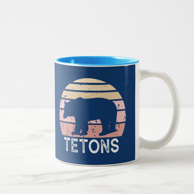 Caneca De Café Em Dois Tons Tetons - Urso Retroativo (Direita)