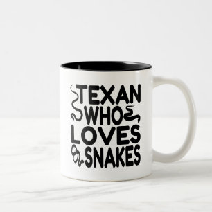 Caneca De Café Em Dois Tons Texan Who Loves Cobras
