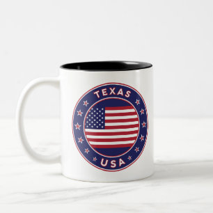Caneca De Café Em Dois Tons Texas