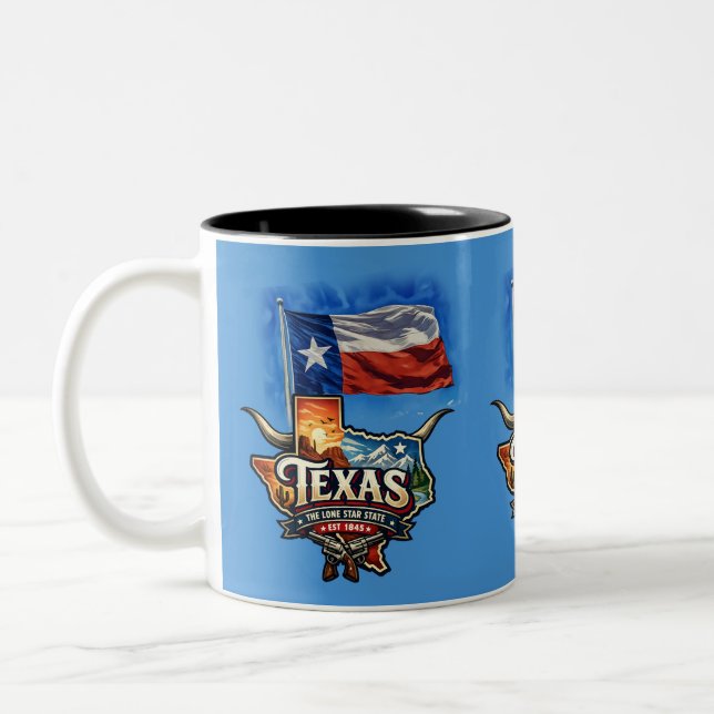 CANECA DE CAFÉ EM DOIS TONS TEXAS (Esquerda)
