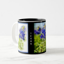 Caneca De Café Em Dois Tons Texas Bluebonnets