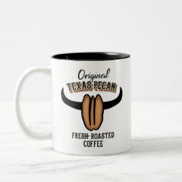 Caneca De Café Em Dois Tons Texas Pecan original