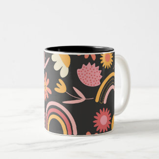 Caneca De Café Em Dois Tons Têxtil de impressão de presente de café Mug de caf