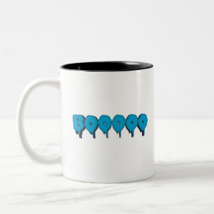 Caneca De Café Em Dois Tons texto fantasma engraçado