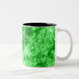 Caneca De Café Em Dois Tons Textura verde amassada