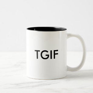 CANECA DE CAFÉ EM DOIS TONS TGIF