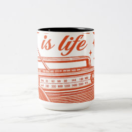 Caneca De Café Em Dois Tons thank you card