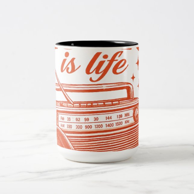 Caneca De Café Em Dois Tons thank you card (Centro)