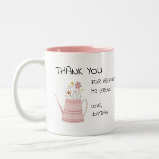 Caneca De Café Em Dois Tons Thank you for Helping me Grow