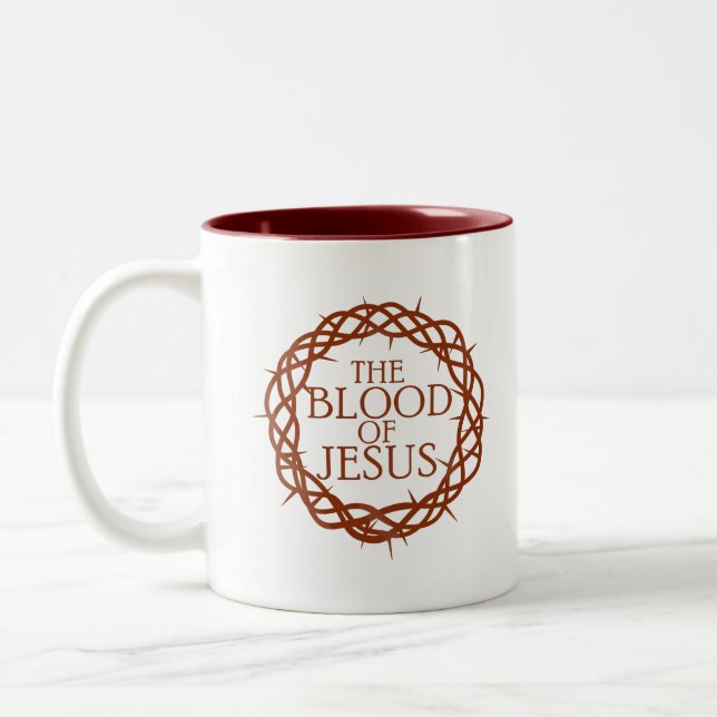 Caneca De Café Em Dois Tons The Blood of Jesus (Esquerda)
