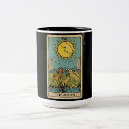 Caneca De Café Em Dois Tons The Moon Tarot