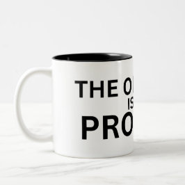 Caneca De Café Em Dois Tons The Obstacle Is The Product Accent