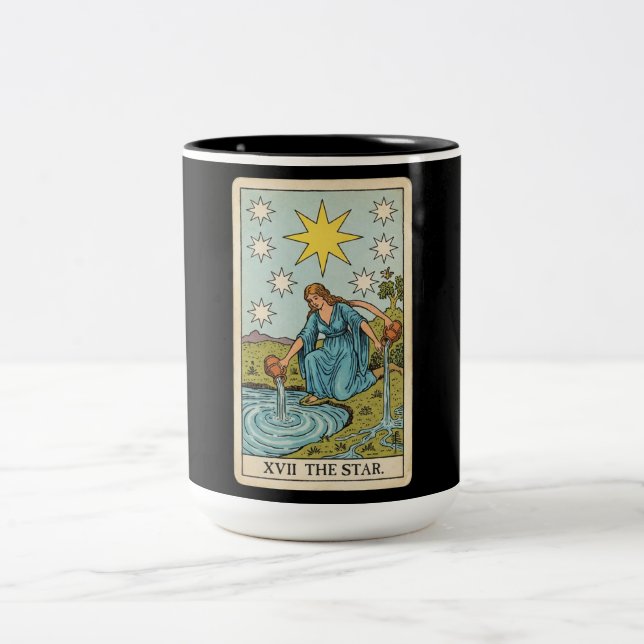 Caneca De Café Em Dois Tons The Star Tarot (Centro)