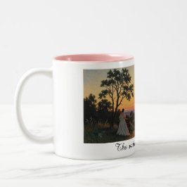 Caneca De Café Em Dois Tons The waiting lady mug