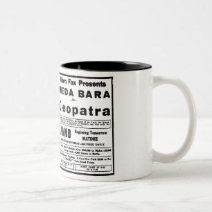 Caneca De Café Em Dois Tons Theda Bara Cleopatra 1918