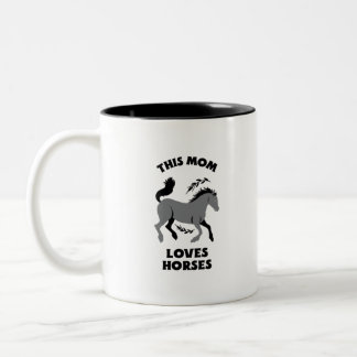 CANECA DE CAFÉ EM DOIS TONS THIS MOM LOVES HORSES
