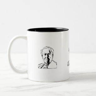 Caneca De Café Em Dois Tons Thomas Edison - gênio real