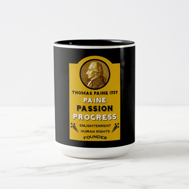 Caneca De Café Em Dois Tons Thomas Paine (Centro)