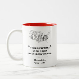 Caneca De Café Em Dois Tons Thomas Paine Liberty Cote
