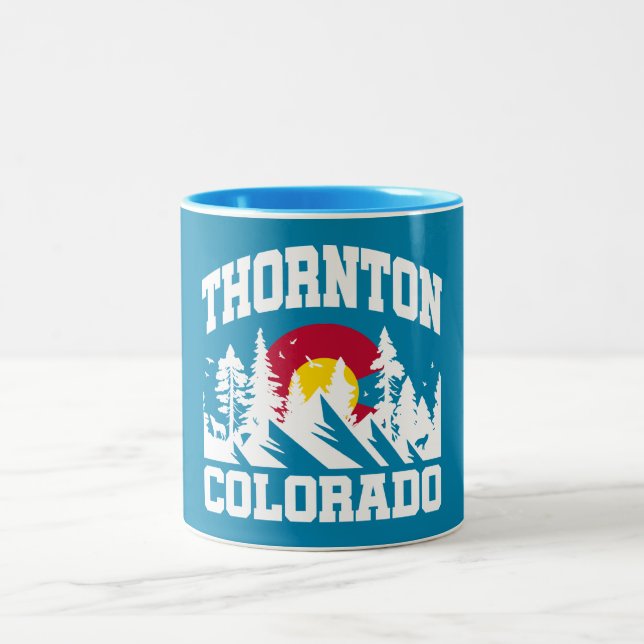 Caneca De Café Em Dois Tons Thornton, Colorado (Centro)
