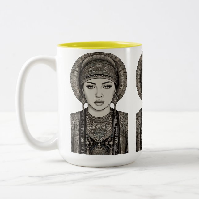 Caneca De Café Em Dois Tons Threads da Tradição (Esquerda)