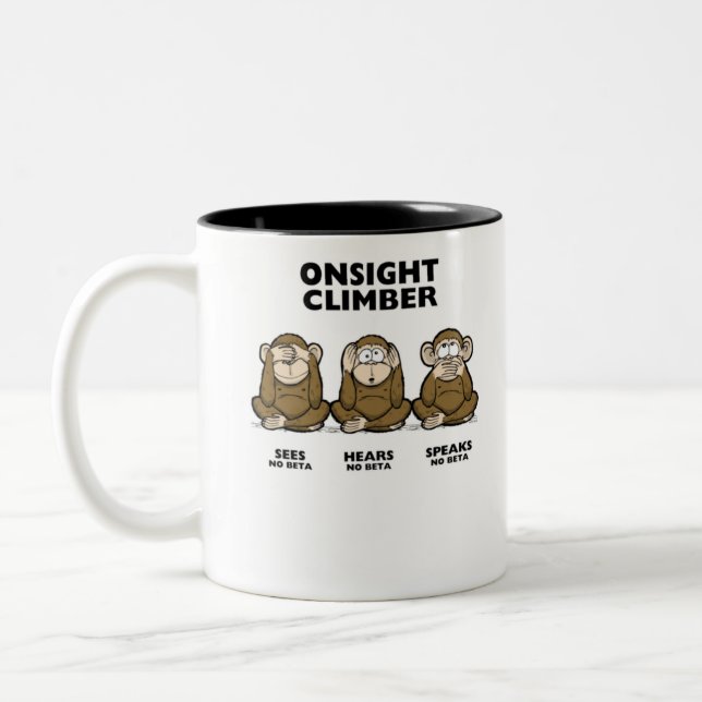 Caneca De Café Em Dois Tons Three Wise Monkeys (Esquerda)