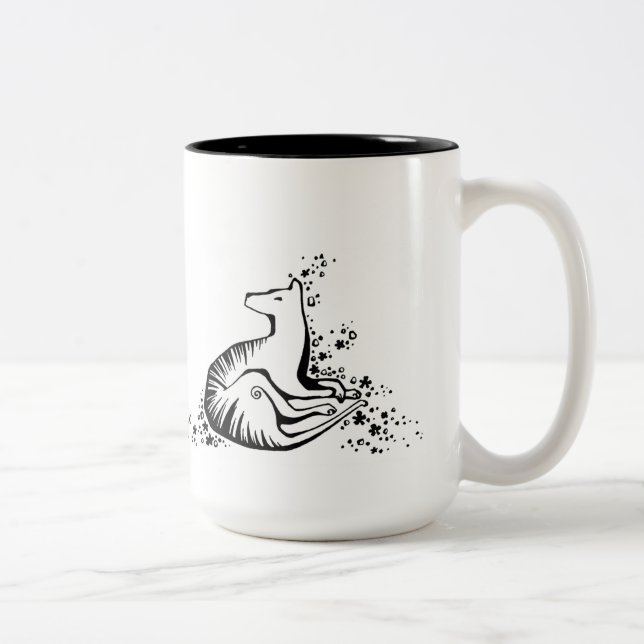 Caneca De Café Em Dois Tons Thylacine (Direita)