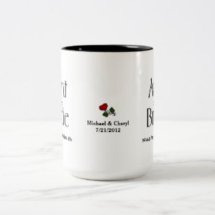 Caneca De Café Em Dois Tons Tia da Noiva precisa de sua cafeína Fix Mug