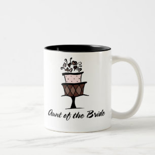 Caneca De Café Em Dois Tons Tia do bolo da noiva