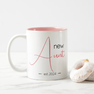 Caneca De Café Em Dois Tons Tia Nova Moderna Feminina Personalizada
