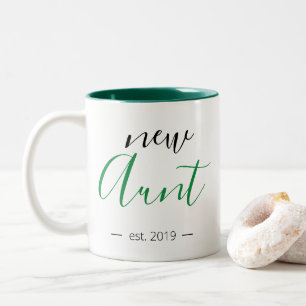 Caneca De Café Em Dois Tons Tia Nova Moderno e Feminino Personalizado