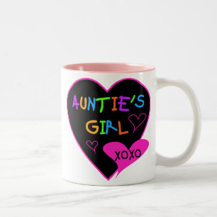 Caneca De Café Em Dois Tons Tias Meninas Camisas, canecas, chapéus e muito mai