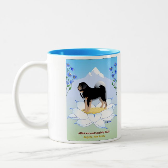 Caneca De Café Em Dois Tons Tibetan Mastiff 2025 Specialty Coffee Mug (Esquerda)
