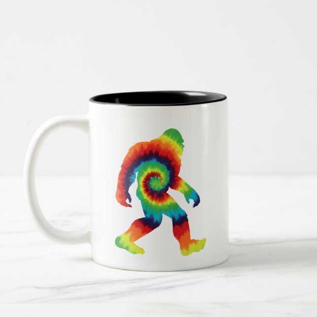 Caneca De Café Em Dois Tons Tie Dye Pé Grande  (Esquerda)