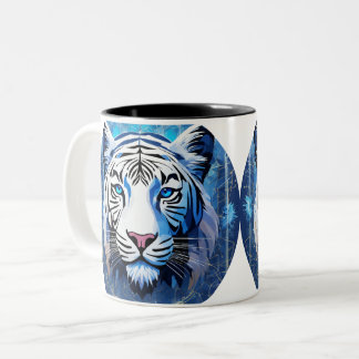 Caneca De Café Em Dois Tons Tiger Design Mug
