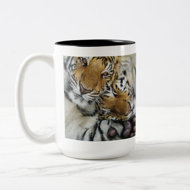 Caneca De Café Em Dois Tons Tiger Love (Esquerda)