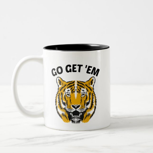 CANECA DE CAFÉ EM DOIS TONS TIGER VÁ SEGUIR ELES (Esquerda)