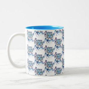 Caneca De Café Em Dois Tons Tigre