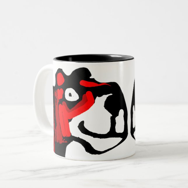 Caneca De Café Em Dois Tons Tigre (Frente Esquerda)