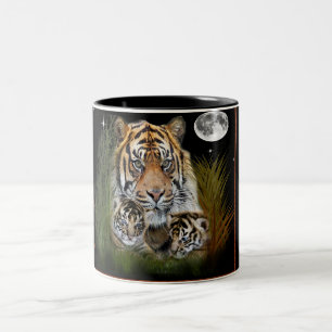 Caneca De Café Em Dois Tons Tigre