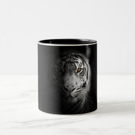 Caneca De Café Em Dois Tons Tigre, fotografia de tigre, atordoante,