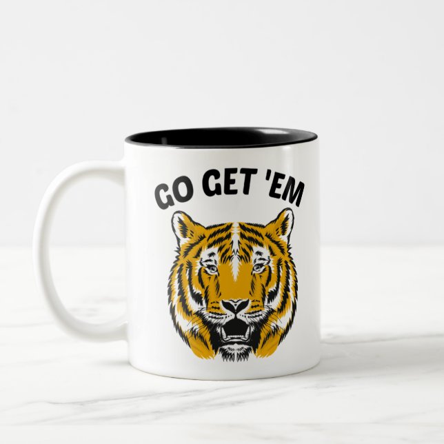 CANECA DE CAFÉ EM DOIS TONS TIGRE VÁ PEGÁ-LOS (Esquerda)