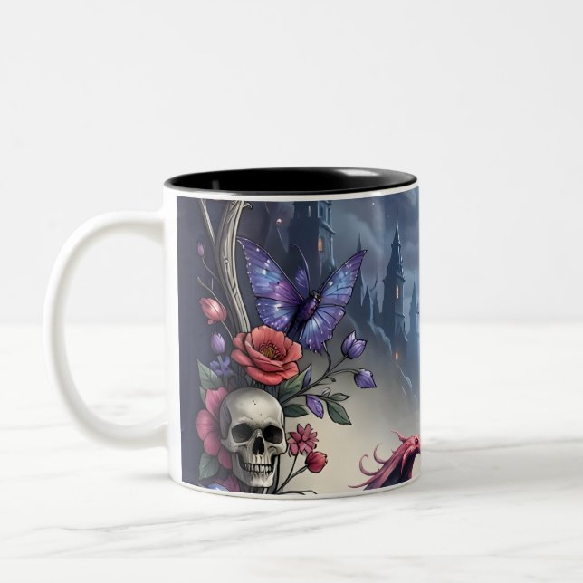 Caneca De Café Em Dois Tons Till Death & Moonlight Bind Us.  (Esquerda)