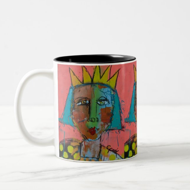 Caneca De Café Em Dois Tons Tinta de pulverização e tampa 11oz (Esquerda)