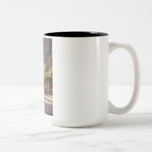 Caneca De Café Em Dois Tons Tiny Terran Explorer: Aventuras em Mug Cuteness