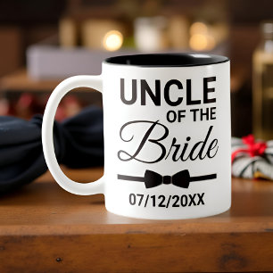 Caneca De Café Em Dois Tons Tio da Noiva Presente de Lembrança de Casamento Fa