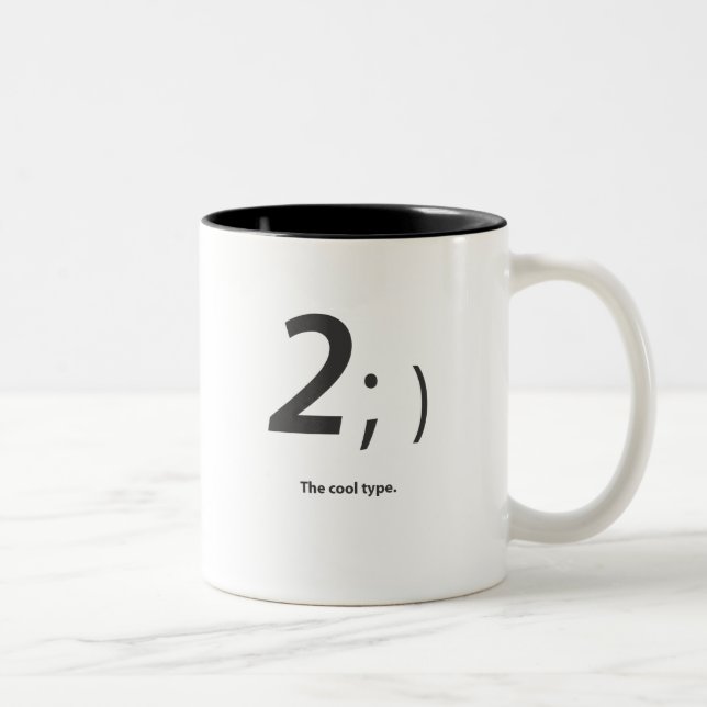 Caneca De Café Em Dois Tons tipo legal (Direita)
