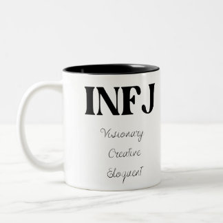 Caneca De Café Em Dois Tons Tipo MBTI INFJ