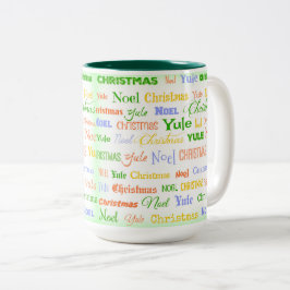 Caneca De Café Em Dois Tons Tipografia de Natal